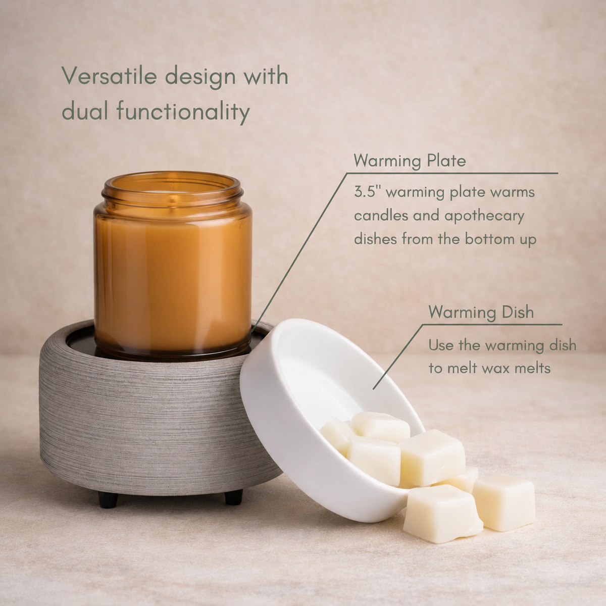 Wax Warmer | 2-in-1 Candle & Melt Warmer – Vintage Alchemy