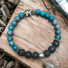 Load image into Gallery viewer, American turquoise essential oil bracelet