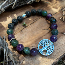 Load image into Gallery viewer, Amethyst essential oil stretch bracelet