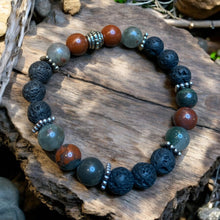 Load image into Gallery viewer, Bloodstone essential oil stretch bracelet