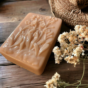 glycerin soap with flowers