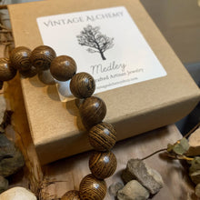 Load image into Gallery viewer, Men’s wooden bead bracelet