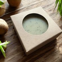 Load image into Gallery viewer, box for coconut lemongrass exfoliating soap