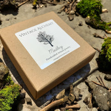 Load image into Gallery viewer, box for mens stretch bracelet with lava stones and wood beads