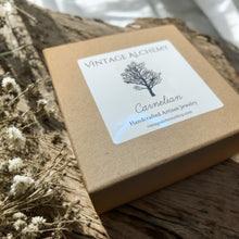 Load image into Gallery viewer, gift box for carnelian and wood stretch bracelet