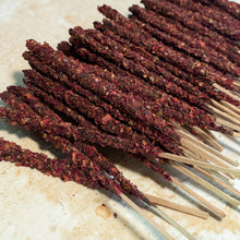 Load image into Gallery viewer, Rose Garden botanical incense sticks with dried rose petal blend on pale stone surface