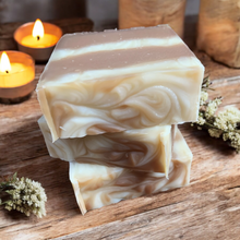 Load image into Gallery viewer, vanilla oak handcrafted soap