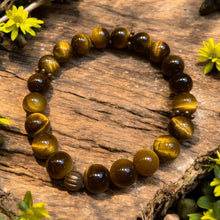 Load image into Gallery viewer, yellow tiger eye stretch bracelet