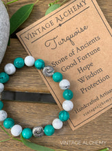 Load image into Gallery viewer, turquoise stretch bracelet
