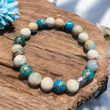 Load image into Gallery viewer, Blue Jasper stretch bracelet
