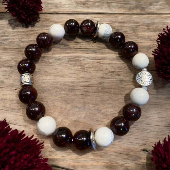 Garnet friendship bracelet