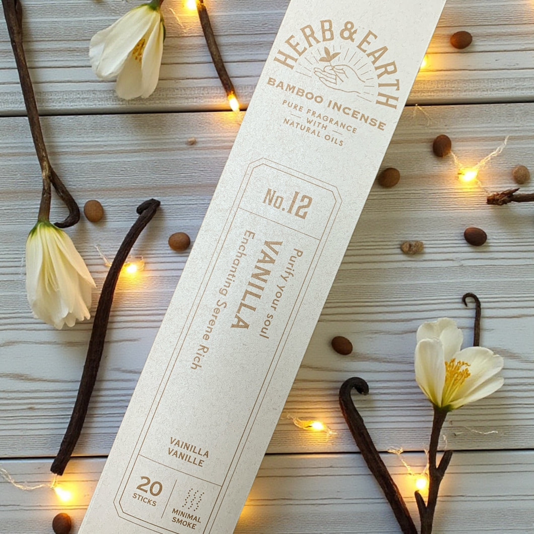 Herb and Earth | Bamboo Incense Sticks | Vanilla