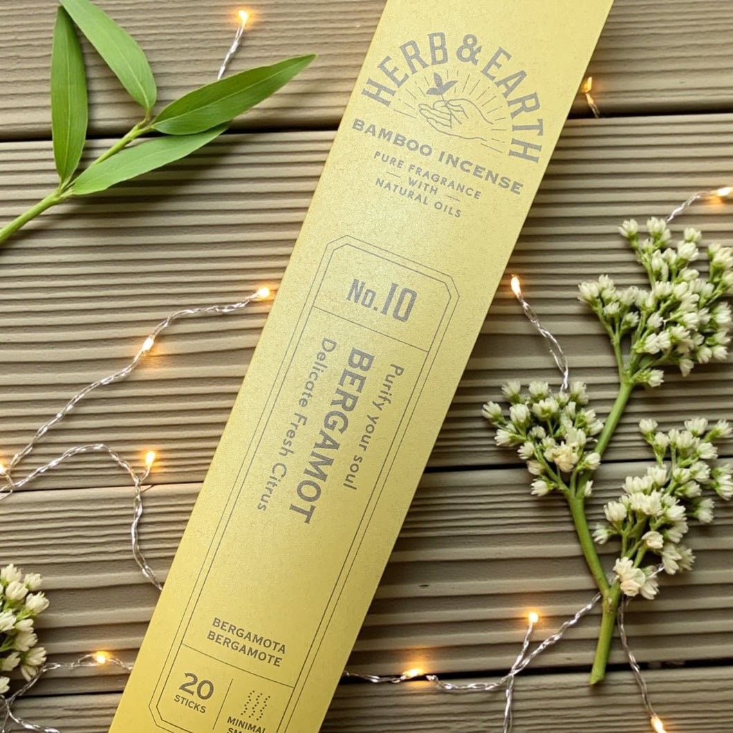 Herb and Earth | Bamboo Incense Sticks | Bergamot