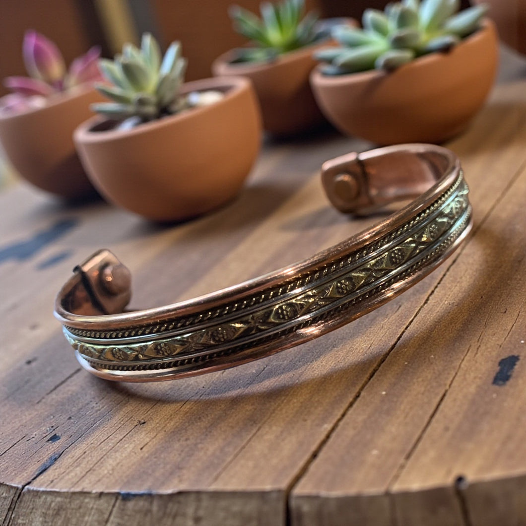 Magnetic Copper Bracelet | Petite Blossom