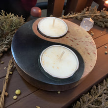 Load image into Gallery viewer, Tealight Holder | Yin Yang | Charcoal Cones and Tealights
