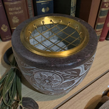 Load image into Gallery viewer, Incense Burner | Incense Bowl | Stone | Charcoal and Cones

