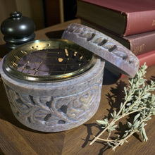 Load image into Gallery viewer, Incense Burner | Incense Bowl | Covered Stone | Charcoal and Cones
