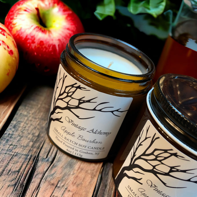 apple bourbon candle