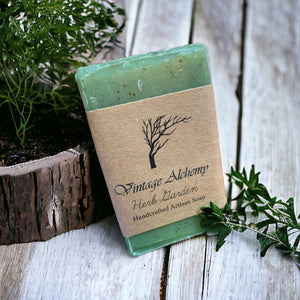 herb garden natural soap