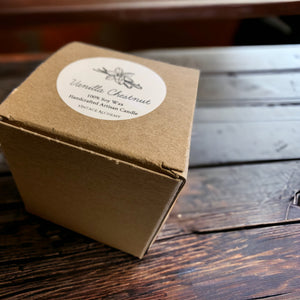 box for vanilla chestnut soy candle