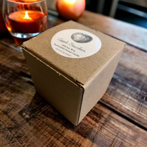 apple bourbon small candle