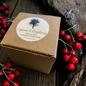 cypress and bayberry candle box