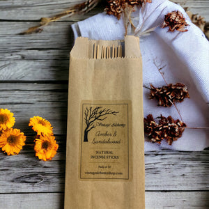 amber and sandalwood incense