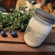 Load image into Gallery viewer, Mason Jars | 16oz Soy Candles | Blueberry Thyme
