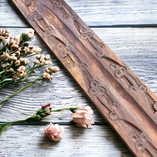 Load image into Gallery viewer, Wooden incense burner for incense sticks
