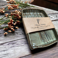 Load image into Gallery viewer, handmade ceramic soap dish in tan
