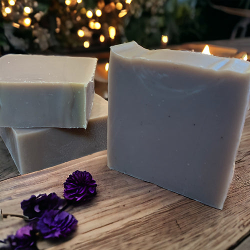 violet moonflower soap