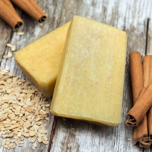 Cinnamon oatmeal natural soap