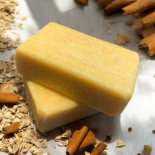 Load image into Gallery viewer, Cinnamon oatmeal natural soap 
