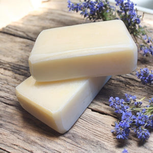 Handcrafted lavender essential oil soap