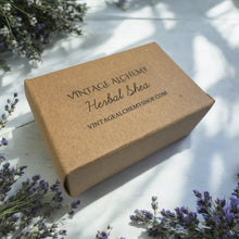 Load image into Gallery viewer, Box for natural soap called herbal Shea
