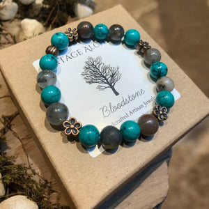 bloodstone gift box for  bracelet beaded