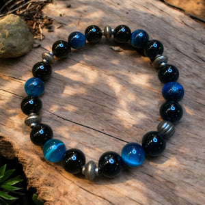 Onyx and Tiger eye bracelet