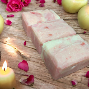 apple and rose soap