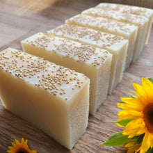 Load image into Gallery viewer, artisan soap made with sunflower oil
