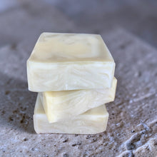 Load image into Gallery viewer, Bare unscented cold process soap bar stack natural handcrafted artisan soap Vintage Alchemy
