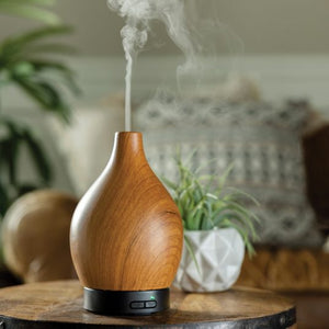 essential oil diffuser with wood grain