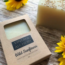 Load image into Gallery viewer, box for wild sunflower handmade soap
