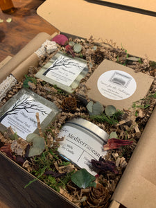 candle and soap gift box