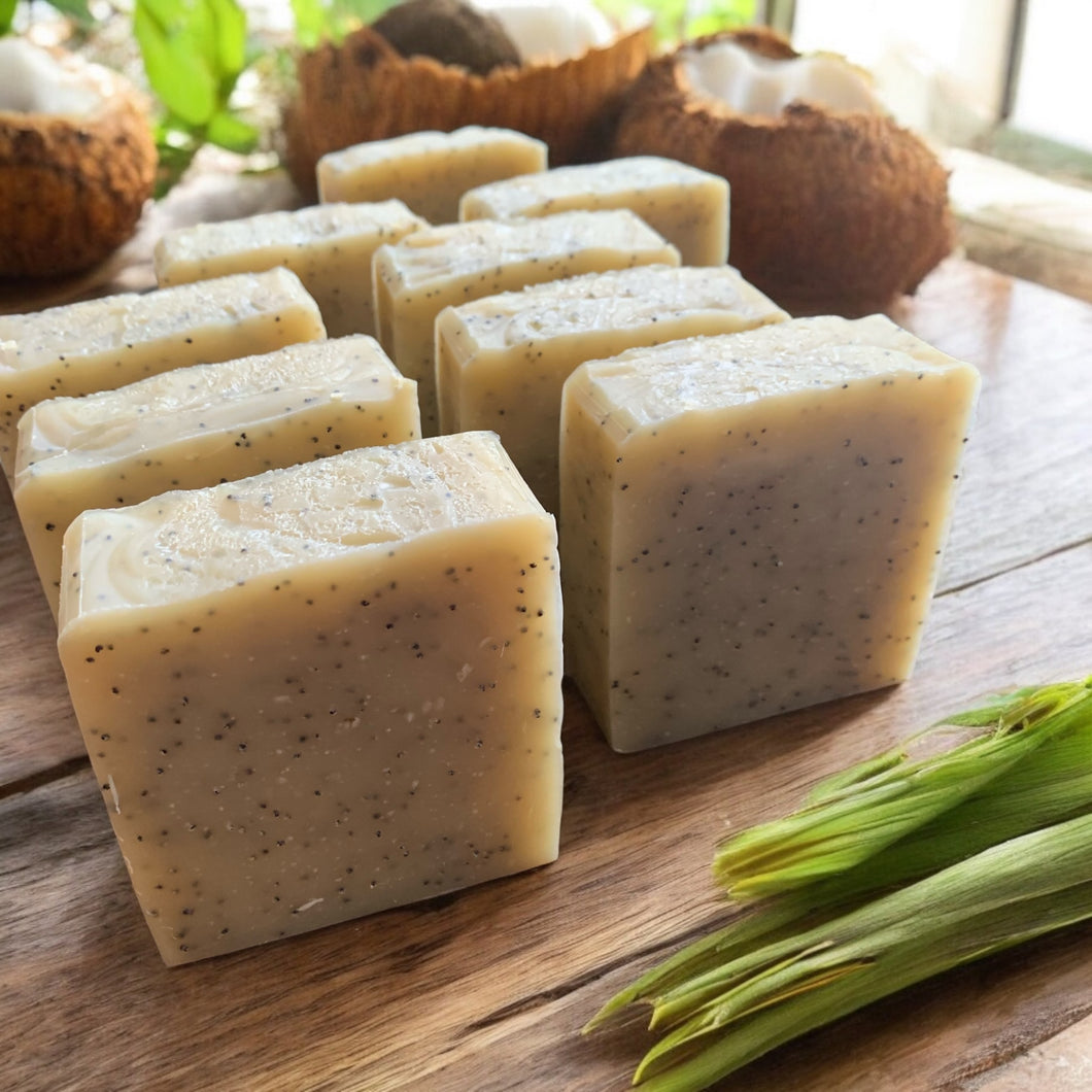 coconut lemongrass handmade soap