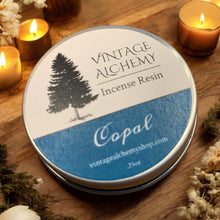 Load image into Gallery viewer, copal incense resin in a tin
