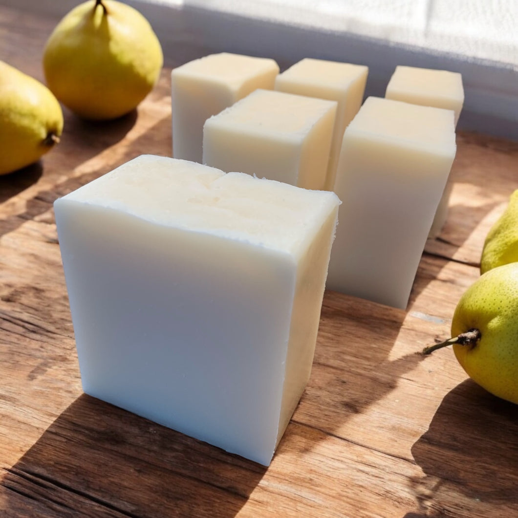 crisp pear solid dish soap block