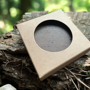 masculine soap made with coconut shells