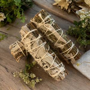 mugwort and sage smudge stick