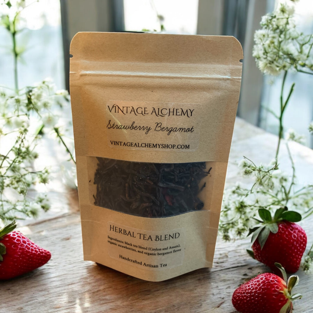 strawberry bergamot tea sample