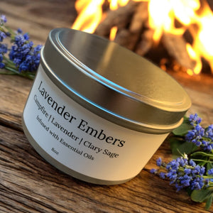 unique lavender candle